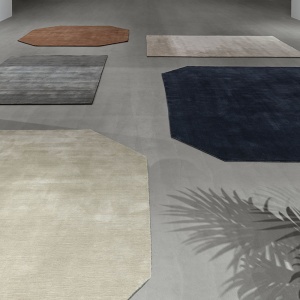 &TRADITION koberec The Moor AP8 tmavě modrý 300 x 300 cm