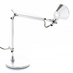 ARTEMIDE stolní lampa Tolomeo Micro s podstavcem hliníková lesklá