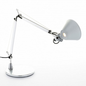 ARTEMIDE stolní lampa Tolomeo Micro s podstavcem hliníková matná