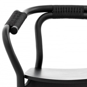 NORMANN COPENHAGEN židle Knot Chair černá/černá