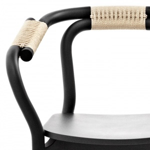 NORMANN COPENHAGEN židle Knot Chair černá/přírodní