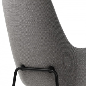 NORMANN COPENHAGEN křeslo Era Lounge Chair Steel vysoké