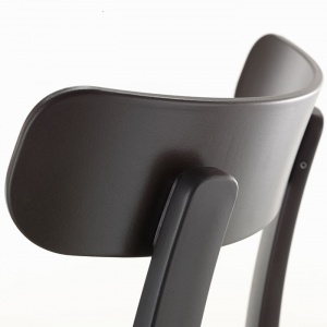 VITRA židle All Plastic Chair čokoládová