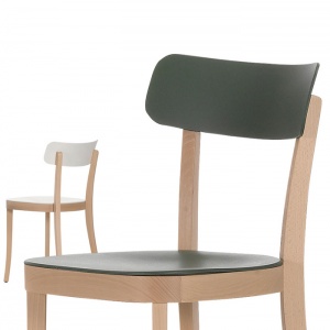 VITRA židle Basel Chair přírodní čokoládová