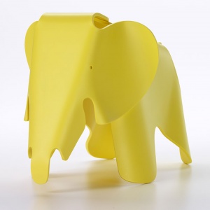 VITRA stolička Eames Elephant malá žlutá