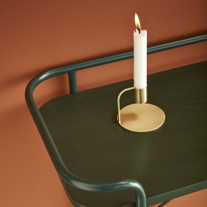 HÜBSCH konzolový stolek Ash Metal zelený