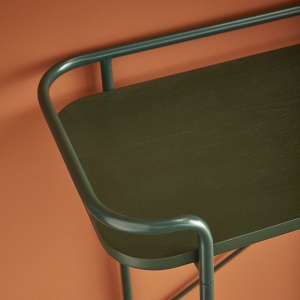 HÜBSCH konzolový stolek Ash Metal zelený
