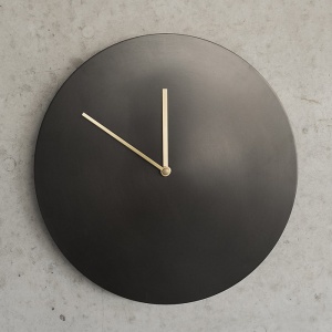 AUDO (MENU) nástěnné hodiny Norm ocel