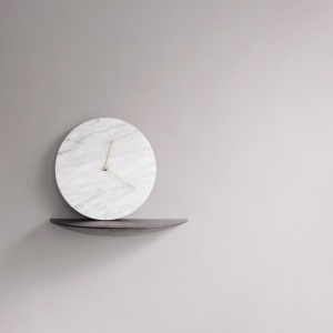 AUDO (MENU) nástěnné hodiny Marble bílé