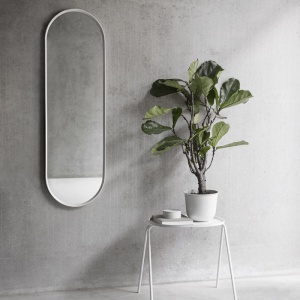 AUDO (MENU) zrcadlo Norm oválné bílé