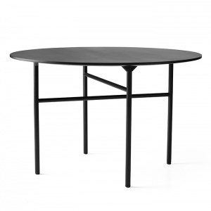 AUDO (MENU) stůl Snaregade kulatý malý Dub černý / Linoleum