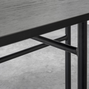 AUDO (MENU) stůl Snaregade oválný Dub černý / Linoleum