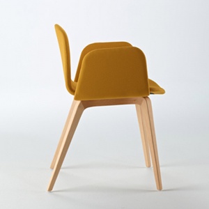 ONDARRETA židle Bob XL s područkami Stained Beech celopolstrovaná