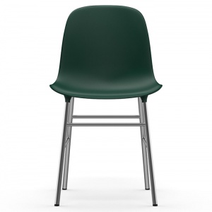 NORMANN COPENHAGEN židle Form Chrome zelená