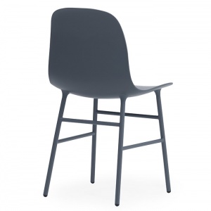 NORMANN COPENHAGEN židle Form Steel modrá
