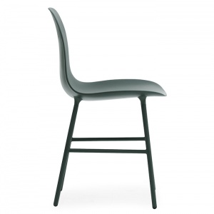 NORMANN COPENHAGEN židle Form Steel zelená