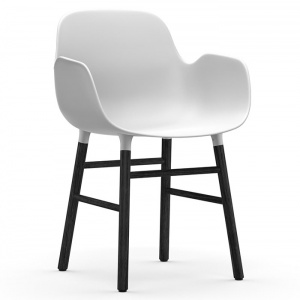 NORMANN COPENHAGEN židle Form Wood s područkami bílá