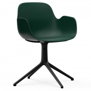 NORMANN COPENHAGEN židle Form Swivel s područkami zelená