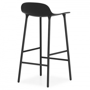 NORMANN COPENHAGEN barová židle Form Steel černá