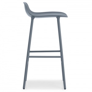 NORMANN COPENHAGEN barová židle Form Steel modrá
