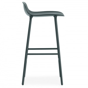 NORMANN COPENHAGEN barová židle Form Steel zelená