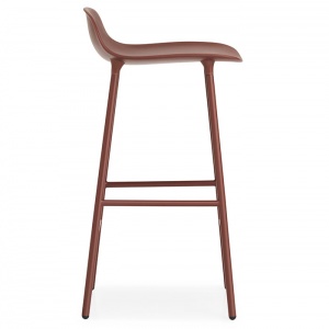 NORMANN COPENHAGEN barová židle Form Steel červená