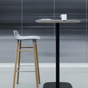 NORMANN COPENHAGEN barová židle Form Wood šedá