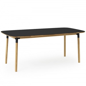 NORMANN COPENHAGEN stůl Form 95x200 černý