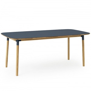 NORMANN COPENHAGEN stůl Form 95x200 modrý