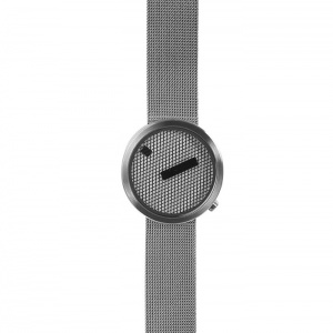 NAVA hodinky Jacquard stříbrné kovový pásek