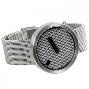 NAVA hodinky Jacquard stříbrné kovový pásek