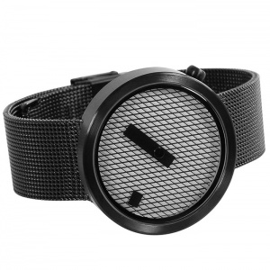 NAVA hodinky Jacquard černé kovový pásek