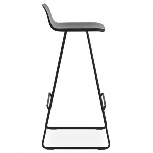 NORMANN COPENHAGEN barová židle Just Chair s opěradlem černá