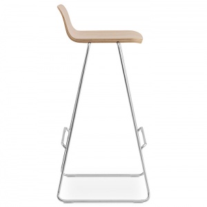 NORMANN COPENHAGEN barová židle Just Chair s opěradlem přírodní