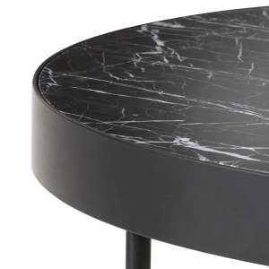 FERM LIVING stolek Marble Table střední černý