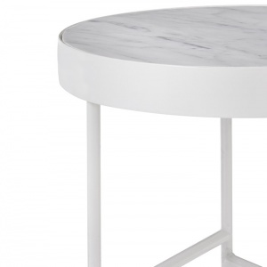 FERM LIVING stolek Marble Table střední bílý