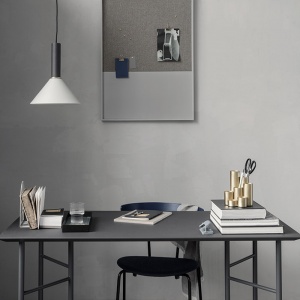 FERM LIVING stolová deska Mingle Table Top 135 cm tmavě šedá