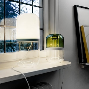 DESIGN HOUSE STOCKHOLM stolní lampa Demi nízká bílá