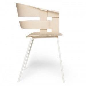 DESIGN HOUSE STOCKHOLM židle Wick chair bílé podnoží