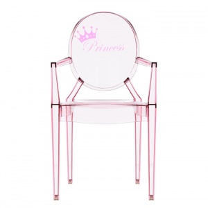 KARTELL židlička Lou Lou Ghost růžová/princezna