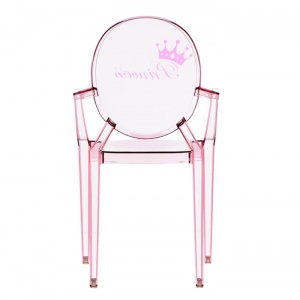 KARTELL židlička Lou Lou Ghost růžová/princezna