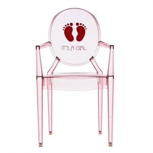 KARTELL židlička Lou Lou Ghost růžová/dívka