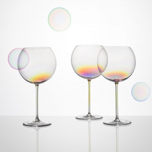 LUKÁŠ HOUDEK sklenice na víno Bubbles duhové