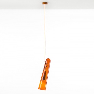 BROKIS závěsné svítidlo Flutes 15 oranžové