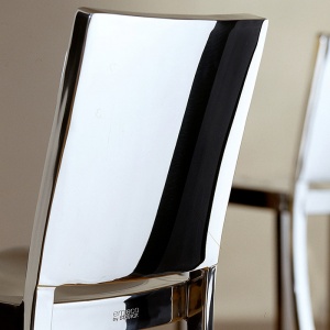 EMECO barová židle s područkami Hudson vysoká lesklá