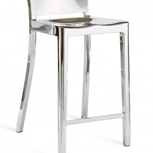 EMECO barová židle Hudson nízká lesklá