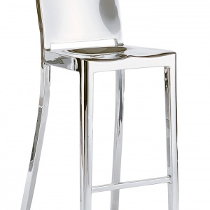 EMECO barová židle Hudson vysoká lesklá