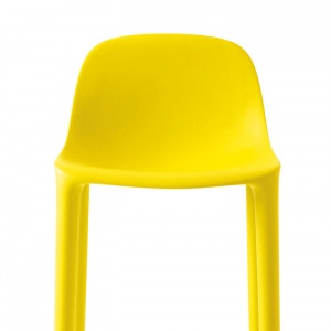 EMECO barová židle Broom vysoká žlutá