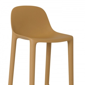 EMECO barová židle Broom vysoká hnědá
