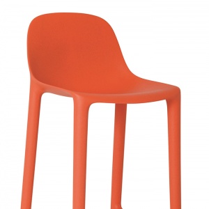 EMECO barová židle Broom vysoká oranžová